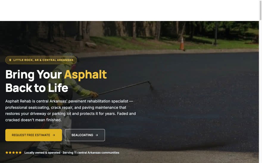 Asphalt Rehab homepage